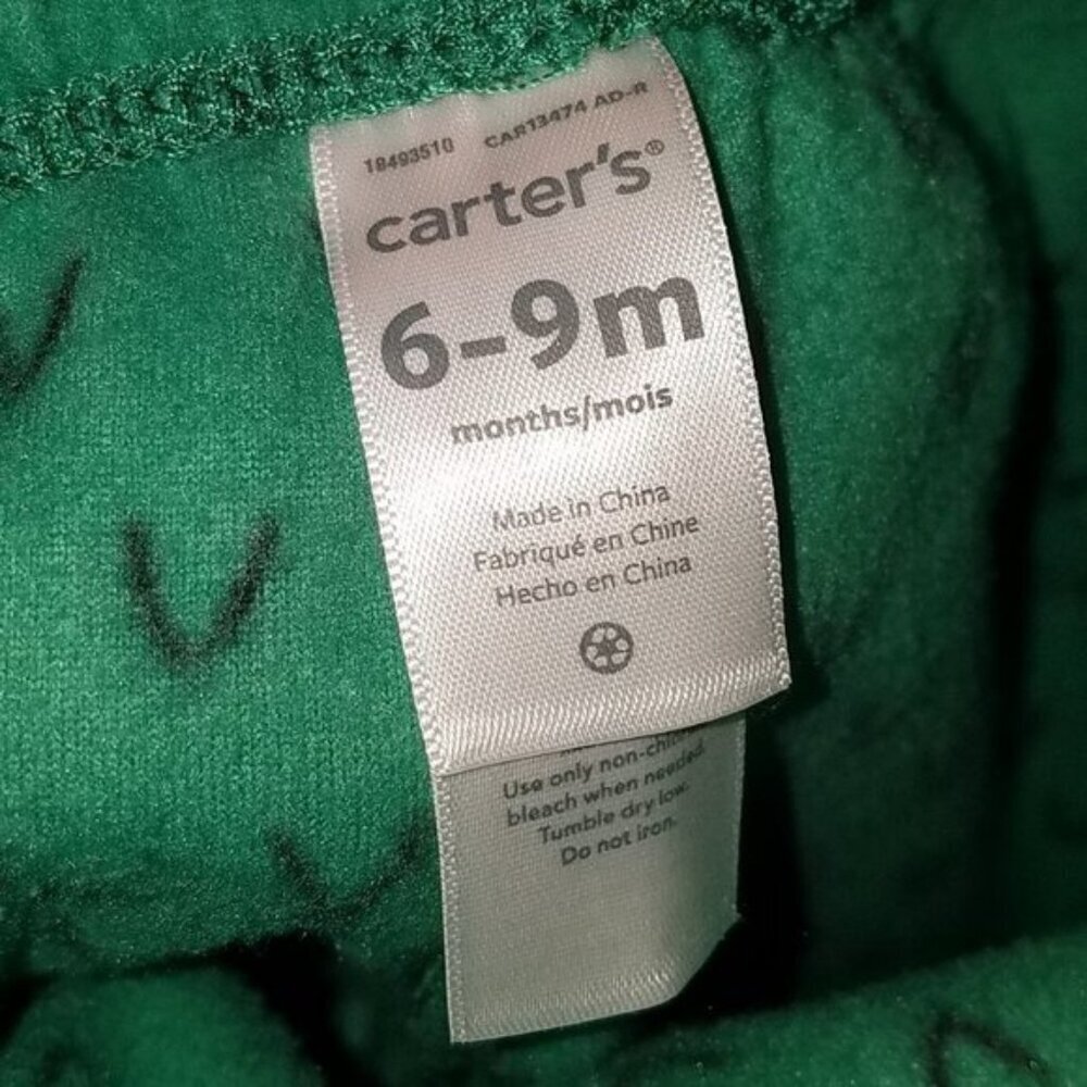 Carter's Green Dinosaur Halloween Costume Baby 6-9 Months Dragon Jacket Pants - Picture 8 of 11